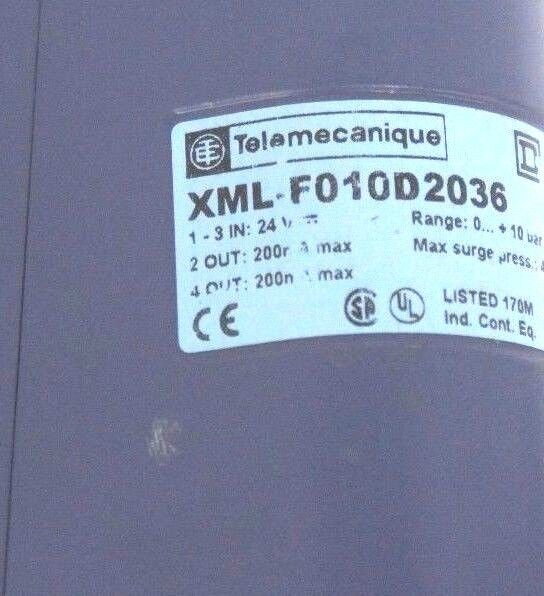 TELEMECANIQUE XML-F010D2036 DUAL STAGE ELECTRONIC PRESSURE SWITCH XMLF010D2036