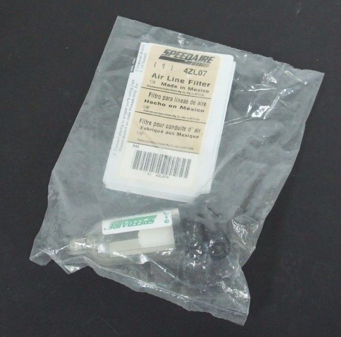 NEW SPEEDAIRE 4ZL07 AIR LINE FILTER 1/8"