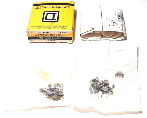 NIB SQUARE D 9998 RA-85 4-POLE CONTACT KIT FOR TYPE D RELAY 9998-RA-85, 77503