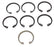 LOT OF 7 NEW KRONES 0-681-94-708-1 SNAP RING RETAINERS 0681947081