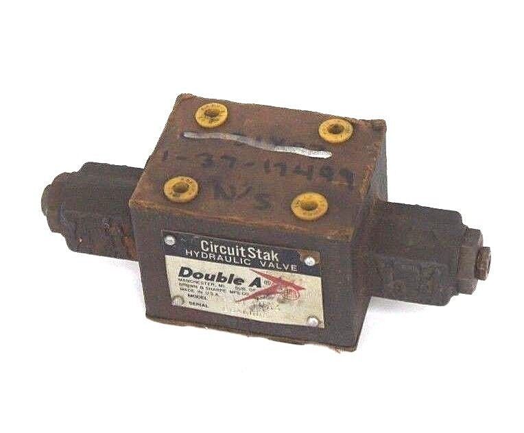 DOUBLE A YP-01-10A3 CIRCUIT STAK HYDRAULIC VALVE, YP0110A3