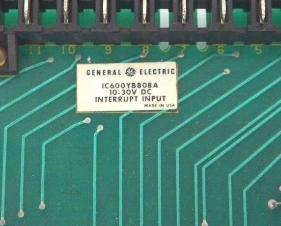 GENERAL ELECTRIC FANUC IC600YB808A INPUT MODULE 10-30V 44B717321-002/2
