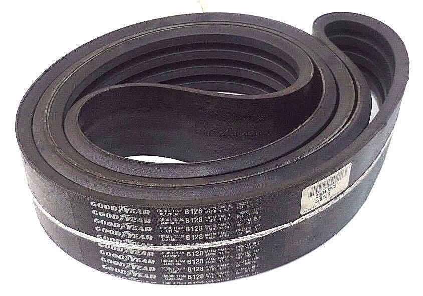 NEW GOODYEAR 20040266 4/B128 HY-T TORQUE TEAM V-BELT, B128, 4 RIB, 128'' INSIDE