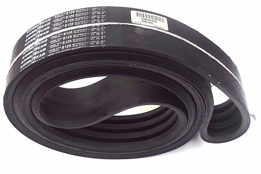 NEW GOODYEAR 20040266 4/B128 HY-T TORQUE TEAM V-BELT, B128, 4 RIB, 128'' INSIDE