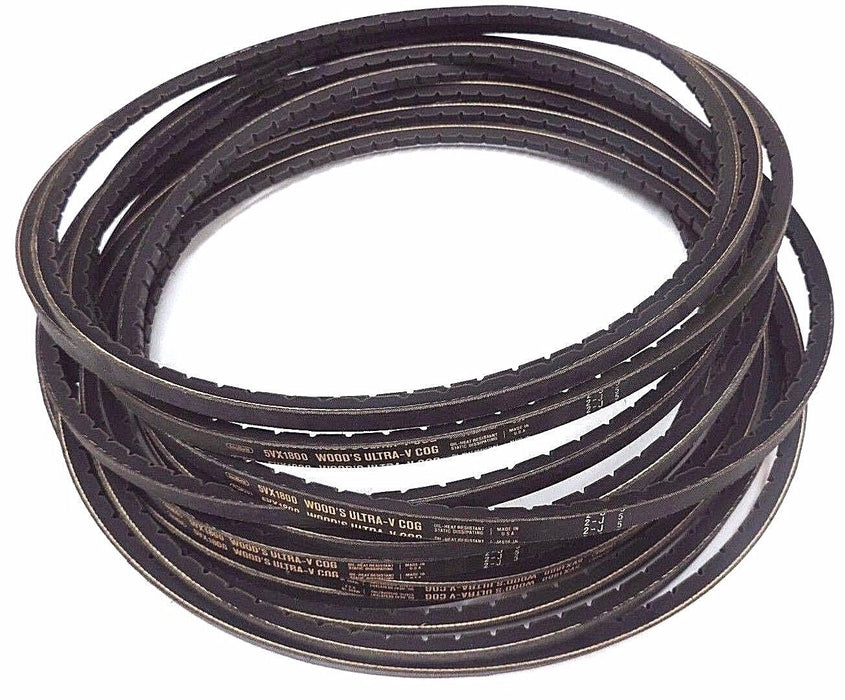 LOT OF 4 NEW TB WOOD'S 5VX1800 ULTRA-V COG BELTS TOP WIDTH 5/8'' LENGTH 180''