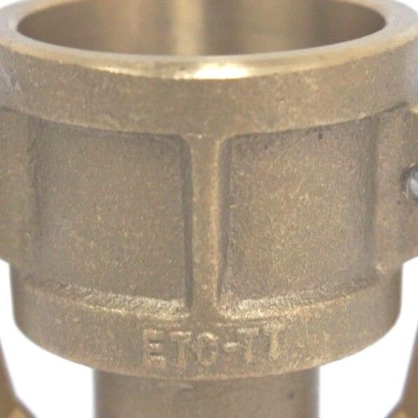 NEW TOUGH TITE ETC-TT SUCTION & DISCHARGE CAM LOCK BRASS HOSE COUPLING