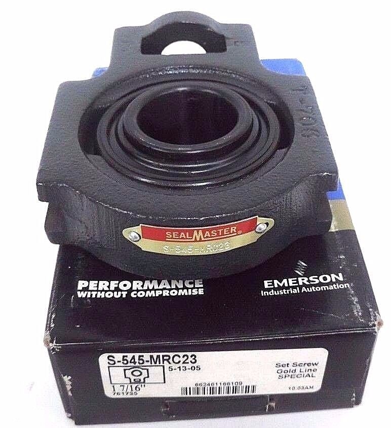 NIB SEALMASTER EMERSON S-545-MRC23 1 7/16" GOLD LINE BEARINGS