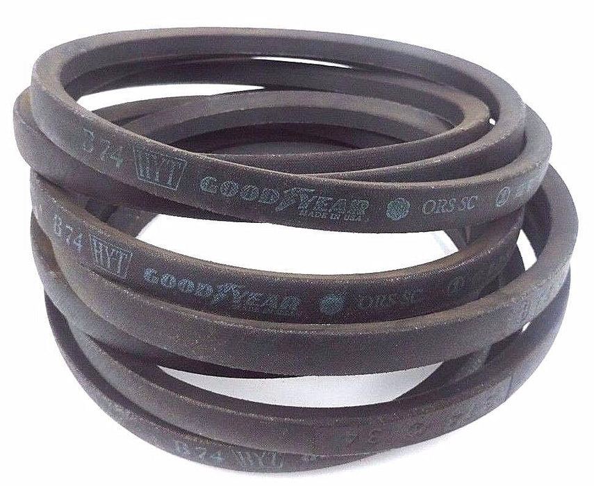 LOT OF 3 NEW GOODYEAR B74 HY-T ORS/SC V-BELTS 5/8IN WIDE 77IN LONG