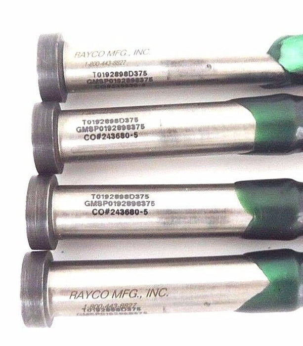LOT OF 4 NEW RAYCO MFG. T0192898D375 PUNCHES GMSP0192898375