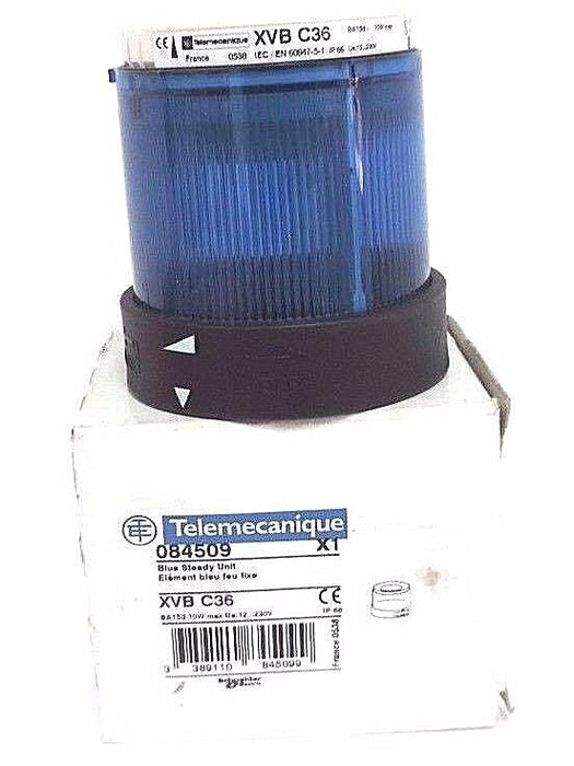 NIB TELEMECANIQUE XVB C36 BLUE STEADY UNIT 084509, XVB-C36
