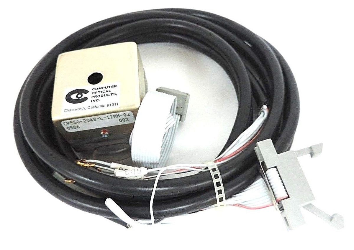 COMPUTER OPTICAL PRODUCTS CP550-2048-L-12MM-02 ENCODER W/ CABLE & ACCE ...