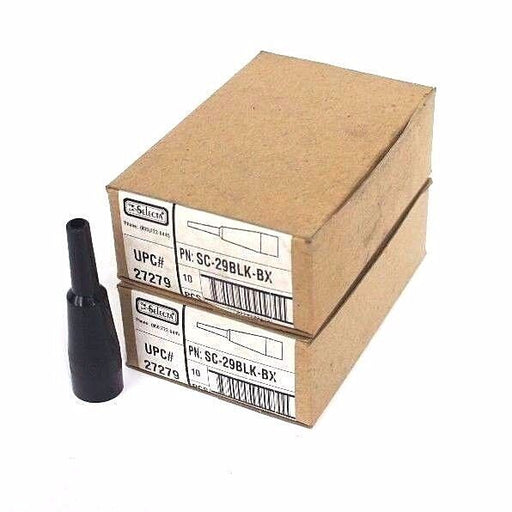 LOT OF 20 NIB SELECTA SC-29BLK-BX ALLIGATOR CLIP INSULATORS SC29BLKBX