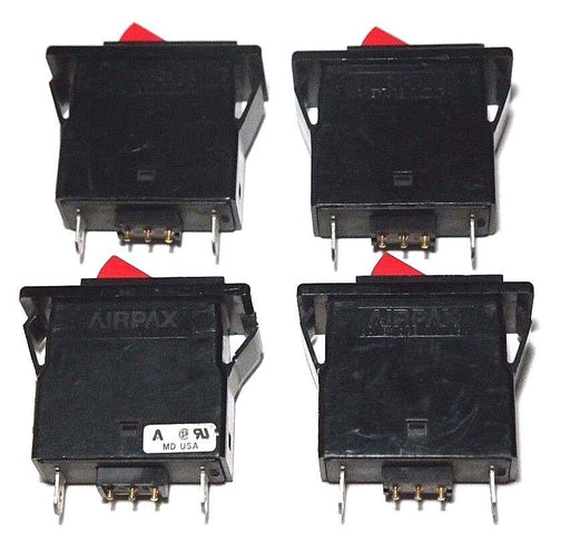 LOT OF 4 AIRPAX 203-1-2-63-502-3-1 CIRCUIT BREAKER 5A, 250VAC, 203126350231