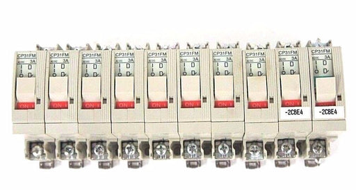 LOT OF 10 FUJI CP31FM/3 CIRCUIT PROTECTORS CP31FM 3 AMP BREAKER