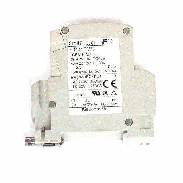 LOT OF 10 FUJI CP31FM/3 CIRCUIT PROTECTORS CP31FM 3 AMP BREAKER