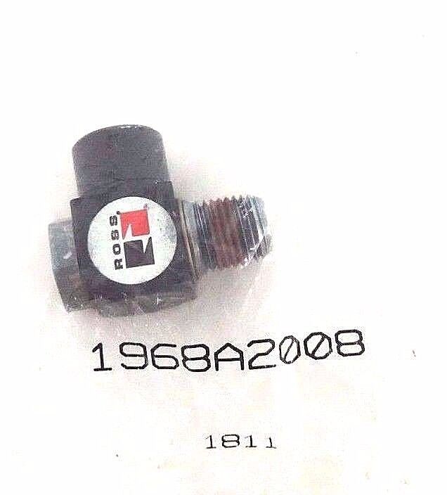 NIB ROSS 1968A2008 90 DEG 1/4 NPTF THD SLOT FLOW VALVE
