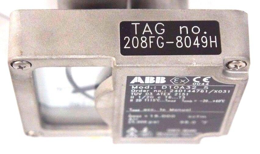 NEW ABB D10A32-5 FLOWMETER 1/2" NPT ORDER NO. 240144761/X031 D10A325