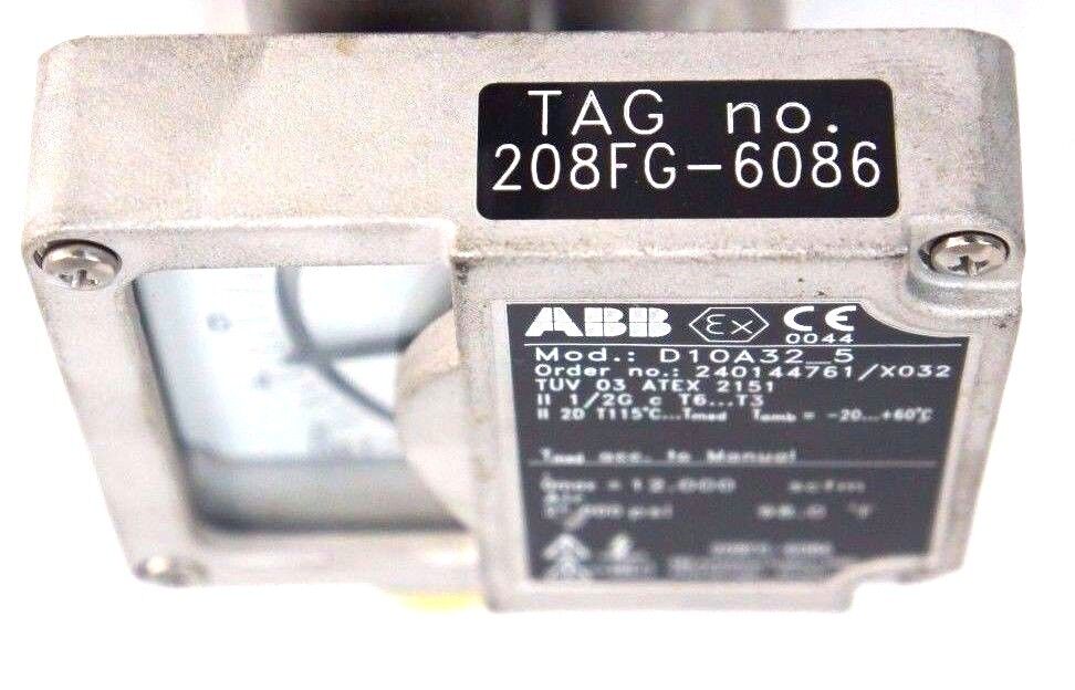 NEW ABB D10A32-5 FLOWMETER 1/2" NPT ORDER NO. 240144761/X032 D10A325