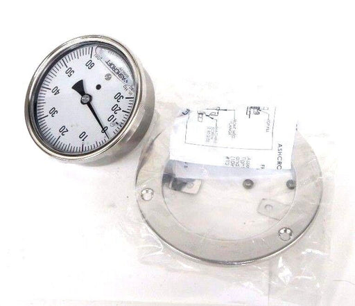 LOT OF 3 NIB ASHCROFT 35-1009-SWL-02B-30IMV&60#-XFF DURALIFE GAUGE SIZE: 3-1/2''