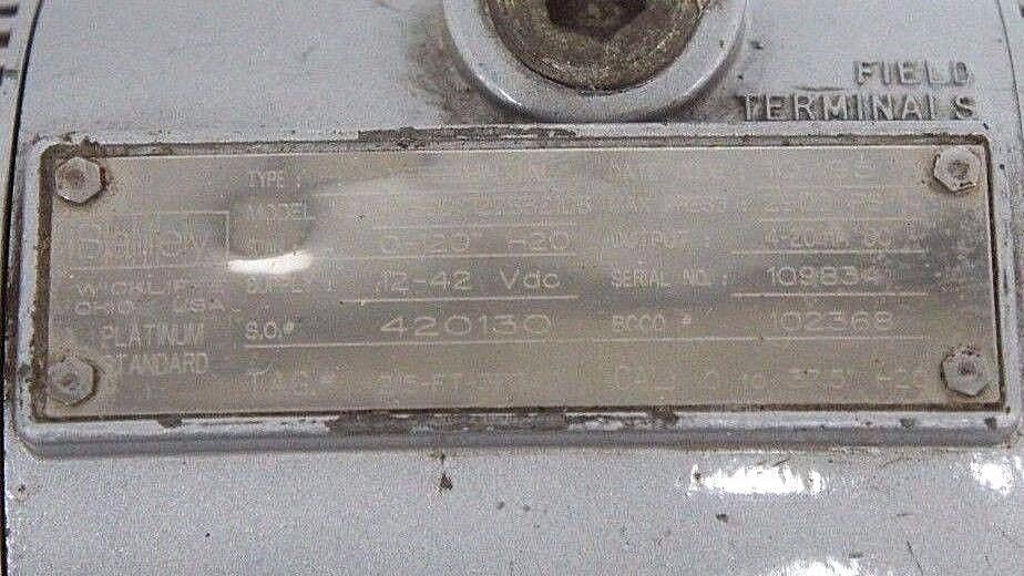 BAILEY PTSDDC122BB210B DIFFERENTIAL PRESSURE TRANSMITTER W/ 109834, 6640211