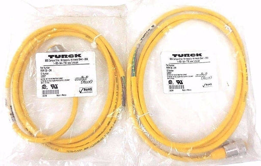 LOT OF 2 TURCK RKM 30-2M CORDSETS U2027, RKM302M