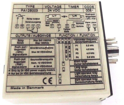 TELCO PA12B003 OPTO AMPLIFIER SYMBOLIC 24VDC, PA-12-B-003