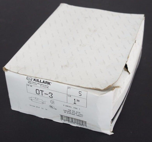BOX OF 5 NEW KILLARK OT-3 CONDUIT BODIES 1" TYPE T, O SERIES, OT3