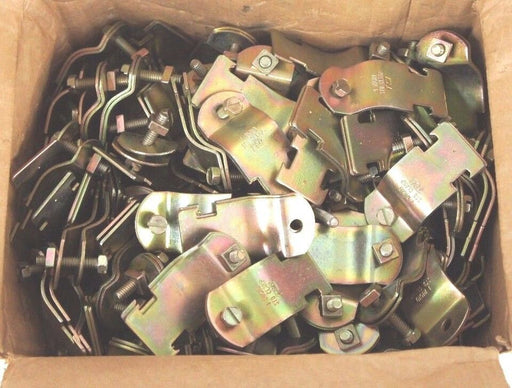 BOX OF 100 NEW THOMAS & BETTS 702 1 SUPERSTRUT STEEL STRUT CLAMPS 1"