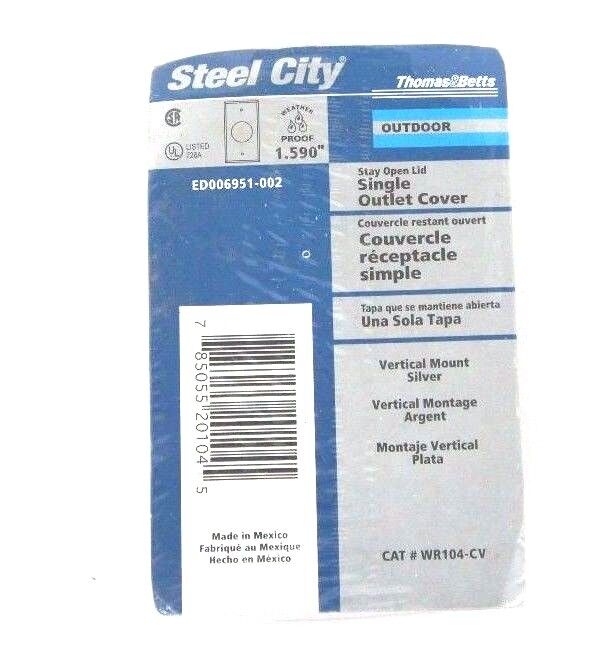 LOT OF 3 NEW THOMAS & BETTS WR104-CV SINGLE OUTLET OUTDOOR COVERS