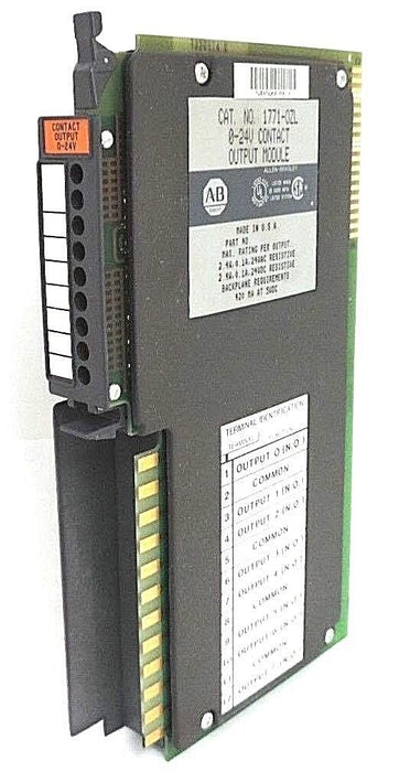 ALLEN BRADLEY 1771-OZL CONTACT OUTPUT MODULE 1771OZL, 0-24V