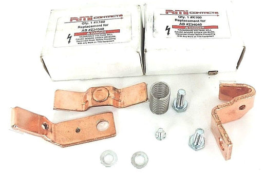 LOT OF 2 NIB RMI CONTACTS # K160 REPLACEMENTS FOR AB # Z34040, CONTACT KITS