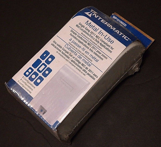 LOT OF 2 NEW INTERMATIC, WP1010MXD METAL IN-USE RECEPTACLE COVERS 3-1/8" DEPTH
