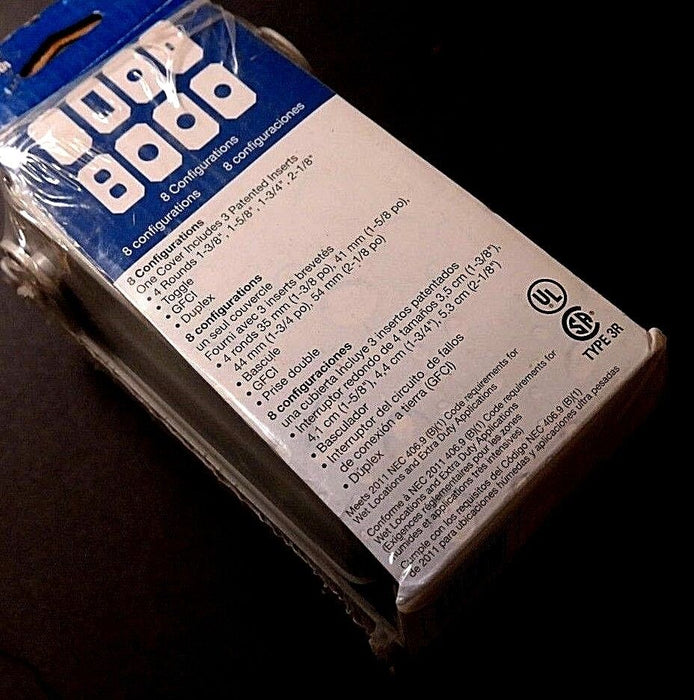 LOT OF 2 NEW INTERMATIC, WP1010MXD METAL IN-USE RECEPTACLE COVERS 3-1/8" DEPTH