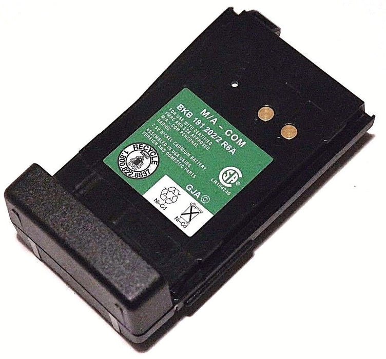 LOT OF 2 GE ERICSSON BKB 191 202/2 R6A 2500mAh M/A-COM 2-WAY RADIO BATTERIES