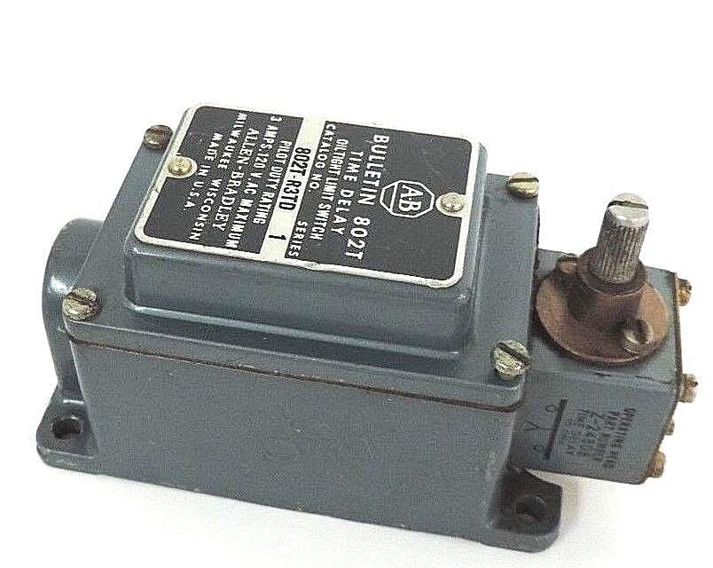 ALLEN BRADLEY 802T-R3TD SER. 1 OILTIGHT LIMIT SWITCH W/ Z-24808 HEAD