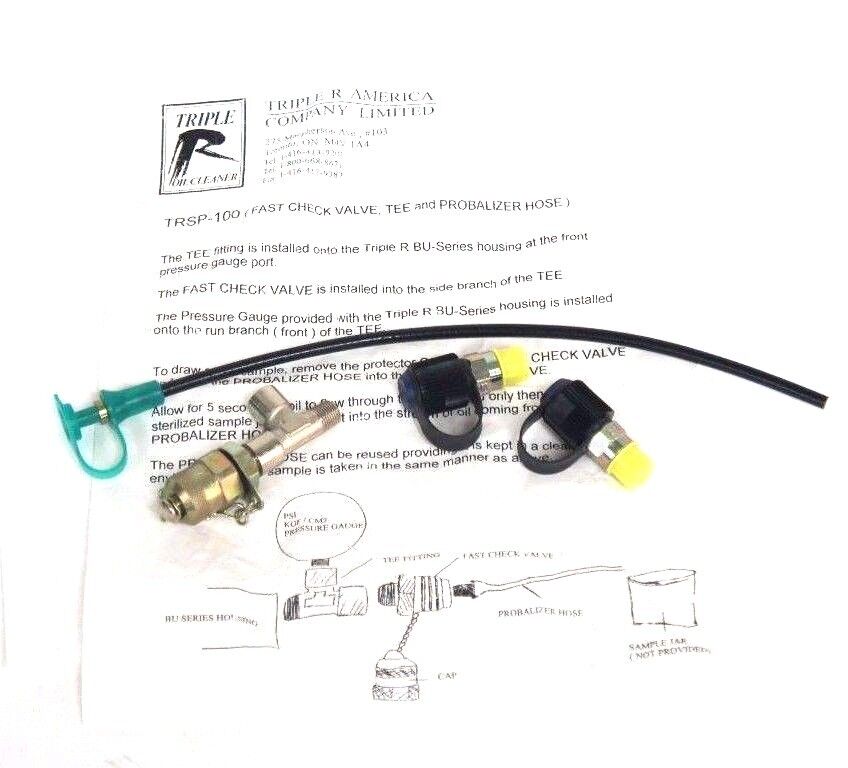 NEW TRIPLE R AMERICA TRSP-100 FAST CHECK VALVE, TEE AND PROBALIZER HOSE