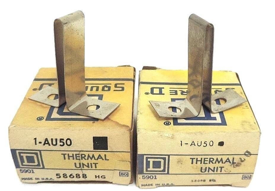 LOT OF 2 NIB SQUARE D AU50 THERMAL UNITS 58688, 1-AU50