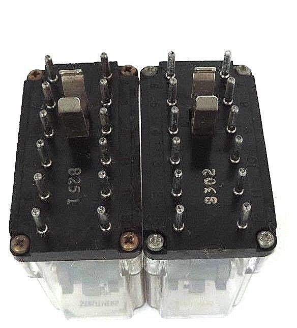 LOT OF 2 STRUTHERS DUNN A311XBXP RELAY CONTACTS-DPDT, COIL- 120V 60HZ