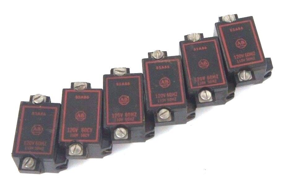 LOT OF 7 ALLEN BRADLEY 85A86 COILS 120V 60HZ, 110V 50HZ