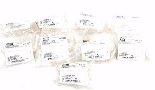 LOT OF 9 NEW HUBBELL SHC1024 CORD CONNECTORS, ALUMINUM N.P.T. HUB SIZE: 1/2''