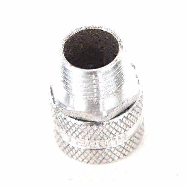 LOT OF 9 NEW HUBBELL SHC1024 CORD CONNECTORS, ALUMINUM N.P.T. HUB SIZE: 1/2''