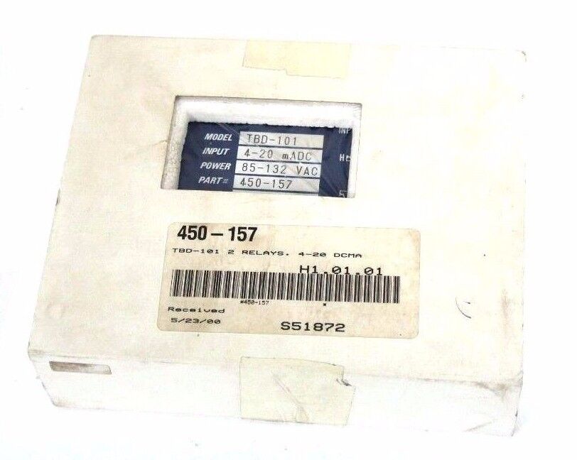 NIB TRIPLETT CORP TBD-101 BARGRAPH INDICATOR PART# 450-157 4-20MADC 85-132VAC