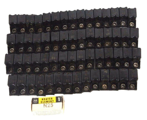 LOT OF 60 ALLEN BRADLEY N25 OVERLOAD THERMAL UNIT HEATING ELEMENTS