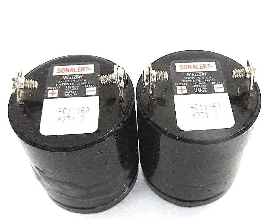 LOT OF 2 MALLORY SONALERT SC110EJ ALARMS