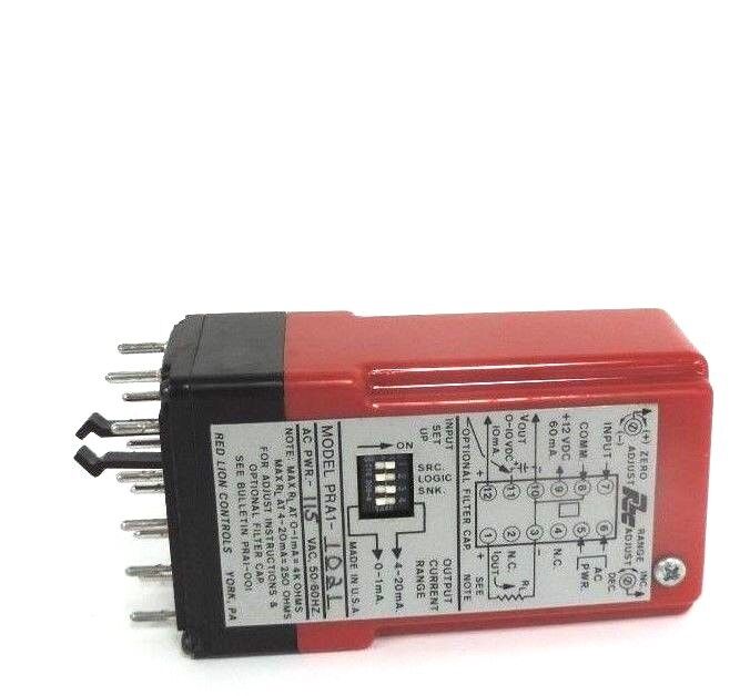 NIB RED LION PRA11021 PULSE RATE TO ANALOG CONVERTER 115VAC, 50/60HZ