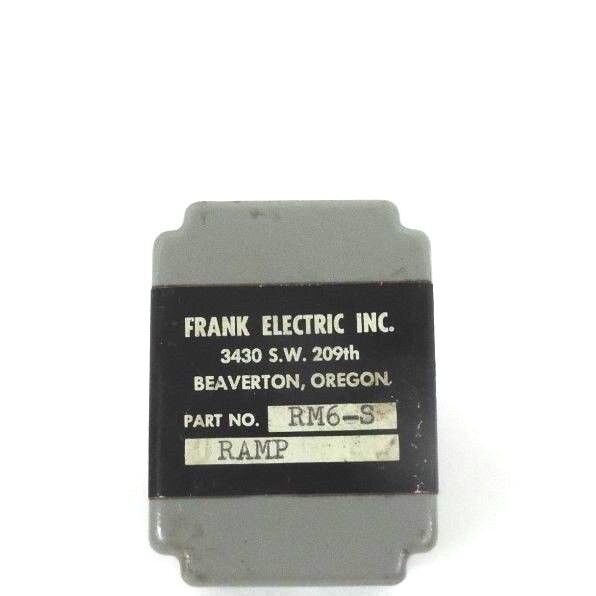 FRANK ELECTRIC RM6-S RELAY RAMP MODULE RM6S