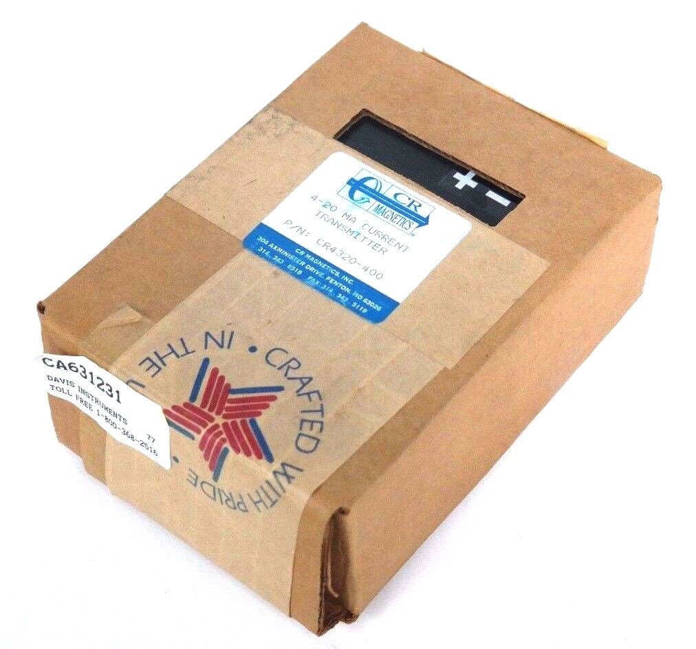 NEW CR MAGNETICS CR4320-400 CURRENT TRANSMITTER 4-20mA, CA631231