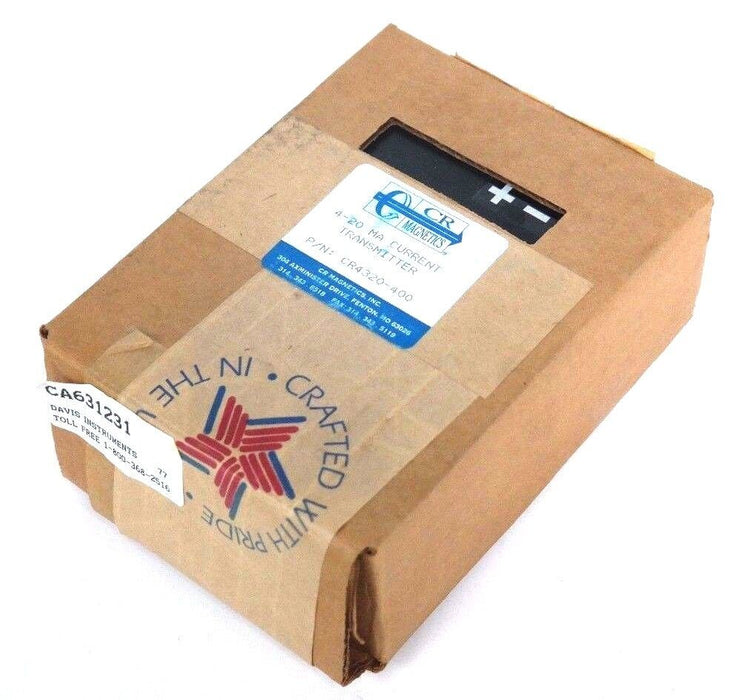 NEW CR MAGNETICS CR4320-400 CURRENT TRANSMITTER 4-20mA, CA631231