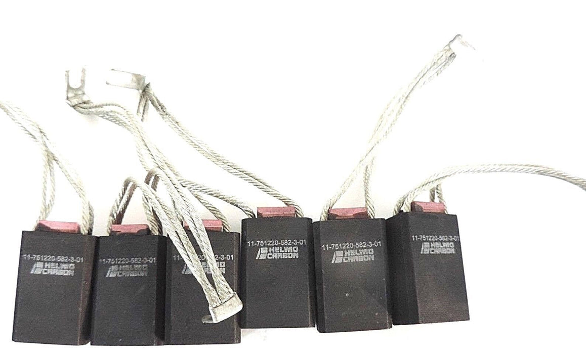 BOX OF 6 NEW HELWIG CARBON 11-751220-582-3-01 CARBON BRUSHES 11751220582301