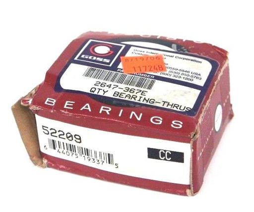 NIB COSOLIDATED BEARINGS 52209 THRUST BALL BEARING